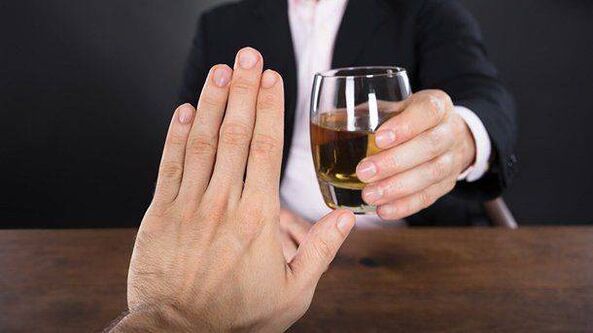 Rejection of alcohol